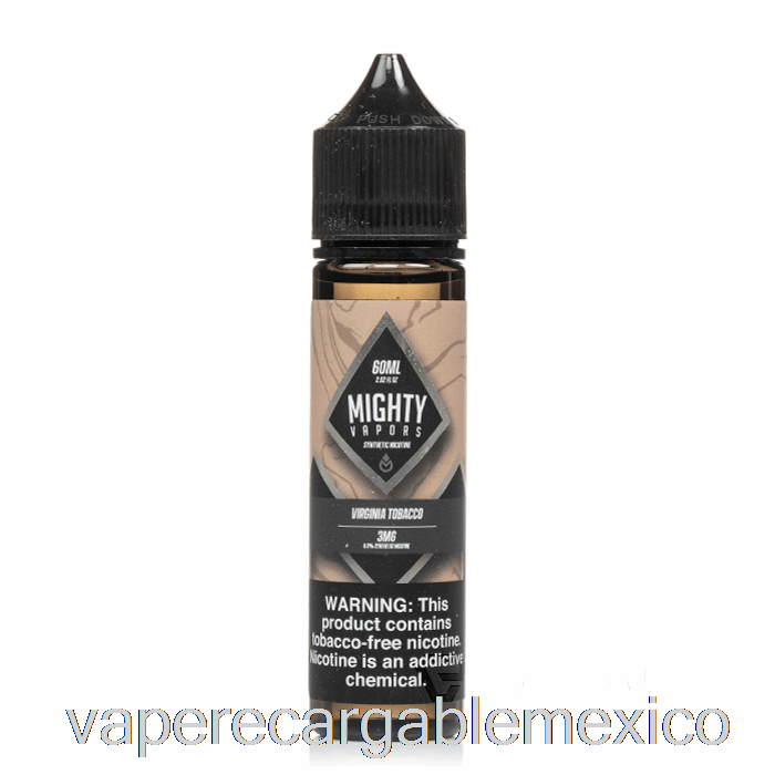 Vape Recargable Tabaco Virginia - Vapores Poderosos - 60ml 6mg